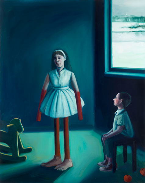 IVANA DE VIVANCO: Martha-Long-Legs, Öl auf Leinwand, 190 x 150 cm, 2015