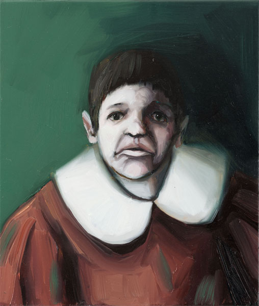 IVANA DE VIVANCO: Schülerin V, Öl auf Leinwand, 44 x 37 cm, 2015