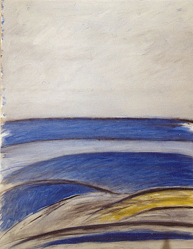 Winfred Gaul: Matisse in Collioure, 2003, Acryl auf Leinwand, 150 x 120 cm